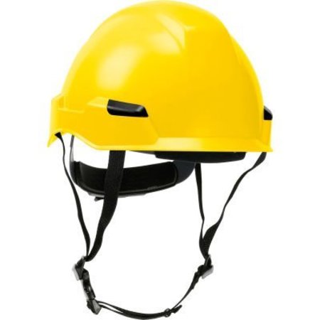 PIP Dynamic Rocky Industrial Climbing Helmet Polycarbonate / ABS Shell, Ratchet Adjustment, Yellow 280-HP142R-02